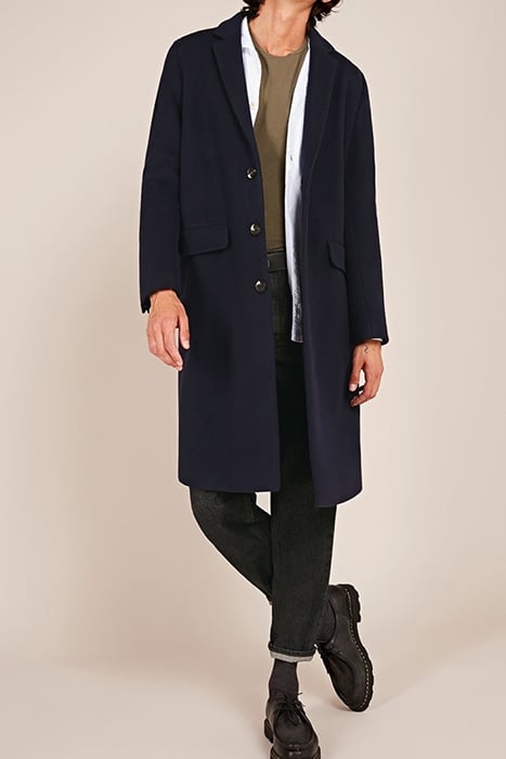 LONG SLEEVES-MID LENGTH COAT NAVY 1