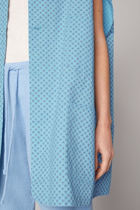 SLEEVELESS JACKET WITH SHIRT COLLAR PRINTED BERTHE 6