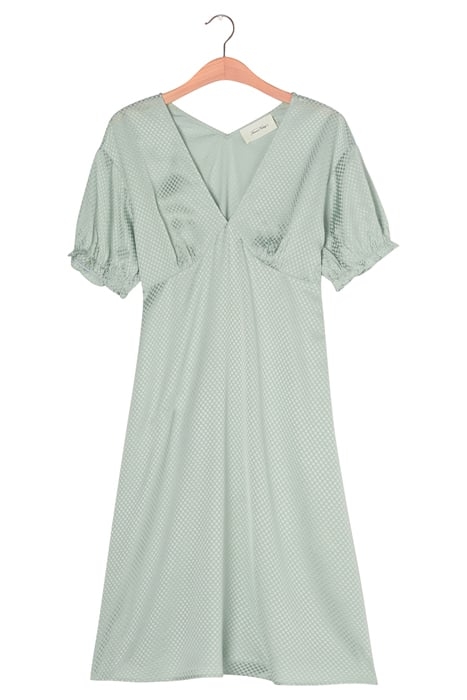 V-NECK MIDI DRESS WITH SHORT-SLEEVES GRISAILLE 4