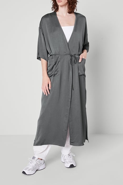 7/8 SLEEVES BELTED KIMONO JACKET METAL 1