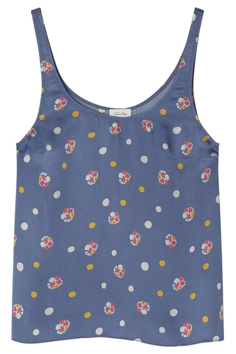 THIN STRAPE U COLLAR SHORT TANK TOP NICOLE 3