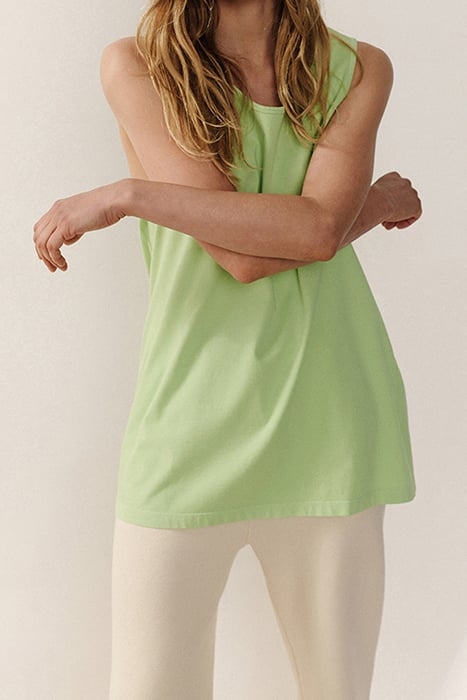 MID-LENGTH CREW NECK VEST AMANDE VINTAGE 6