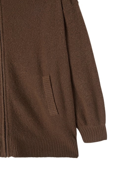 HIGH COLLAR LONG-SLEEVES CARDIGAN BROWNIE 6