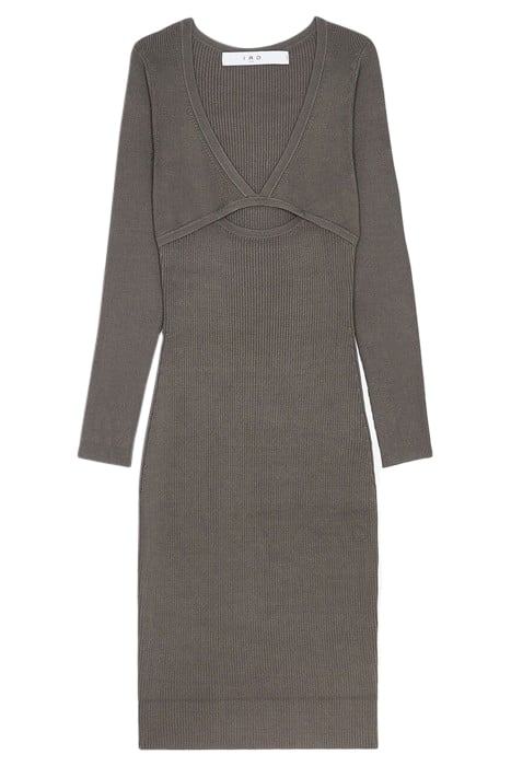EUGENIA DRESS IN STONE GREY 3