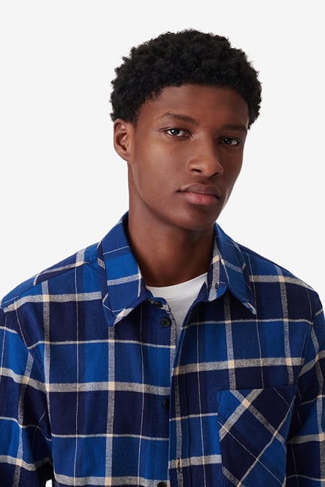 RHODAN CASUAL SHIRT IN MIXED BLUE 5