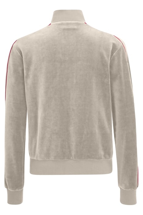 TERRASSA VELVET TRACK JACKET WHITECAP GRAY 2