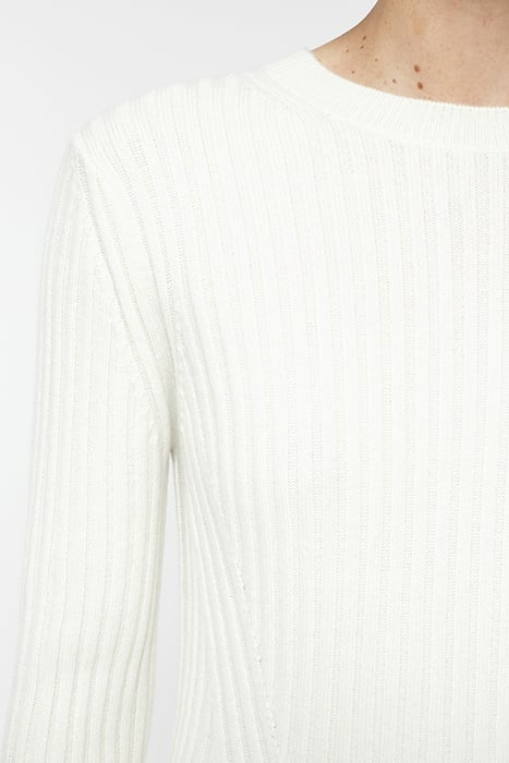 CREW NECK LONG SLEEVE KNITS IVORY 5