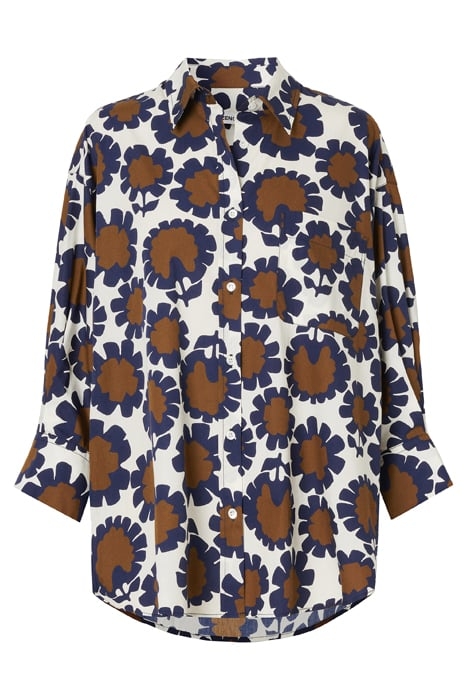 COTTON PRINTED SHIRT JAPAN BLUE 4