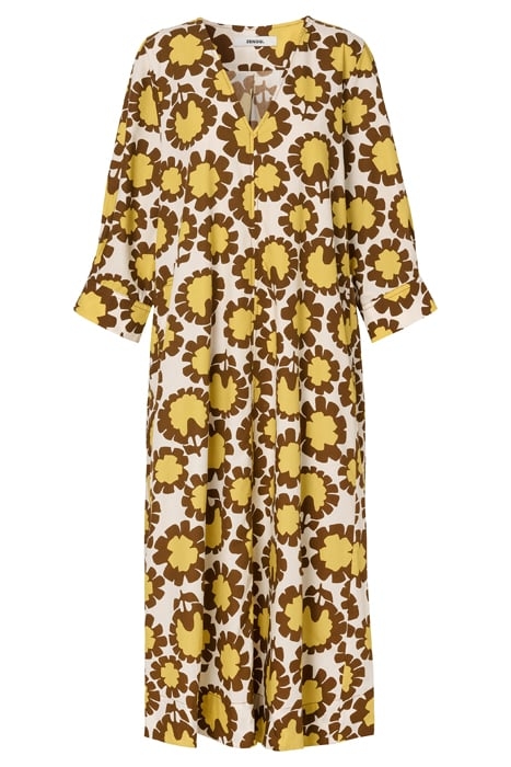 COTTON PRINTED DRESS YELLOW 4