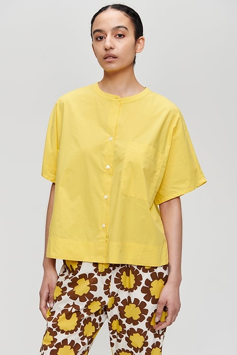 BOXY ORGANIC COTTON TOP YELLOW 1