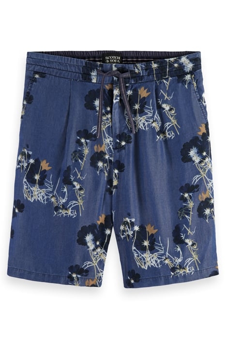 RELAXED-FIT ALLOVER PRINTED PLEATED SHORTS COMBO A 4