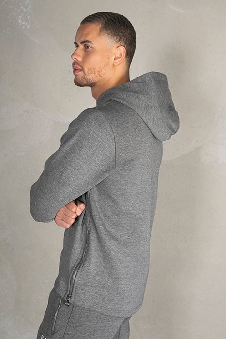 Q-SERIES STRAIGHT CLASSIC HOODIE DK GREY HEATHER 5