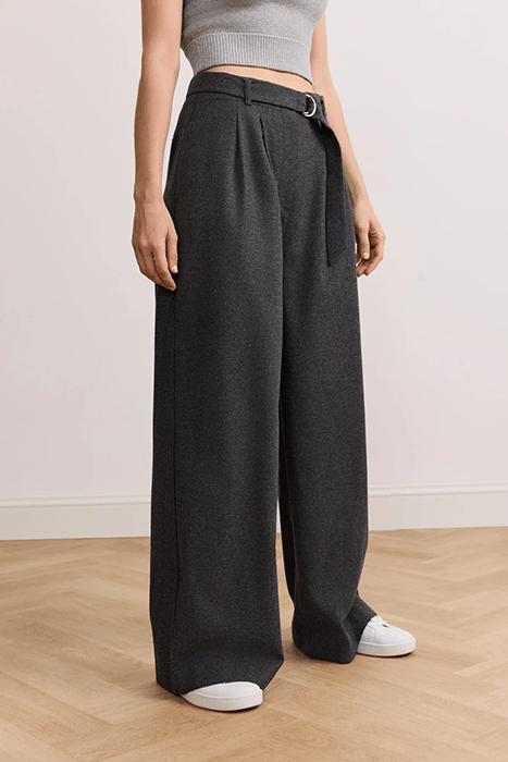 IZZY WIDE LEG PANTS DARK GREY 1