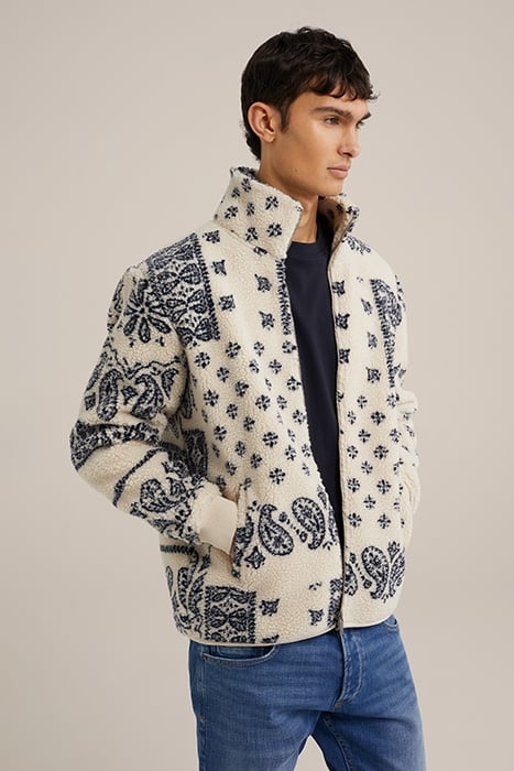 CARDIGAN WITH ZIPPER BEIGE 1