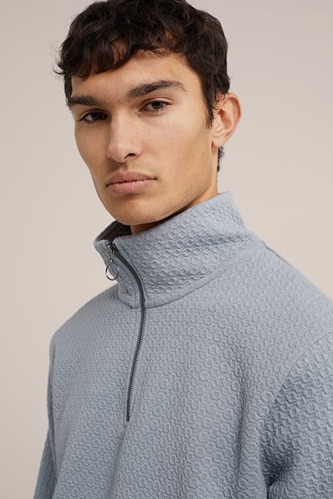 HALFWAY ZIPPER GREYISH BLUE 5