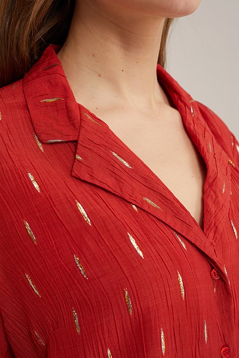 BLOUSE FIRE RED 6