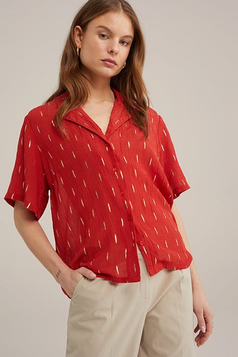 BLOUSE FIRE RED 5