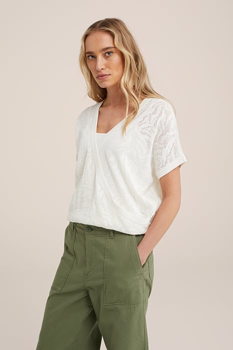 KNITTED PULLOVER OFF-WHITE 1