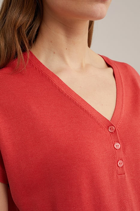 KNITTED PULLOVER VINTAGE RED 6