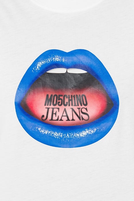 MOUTH PRINT JERSEY T-SHIRT WHITE 4