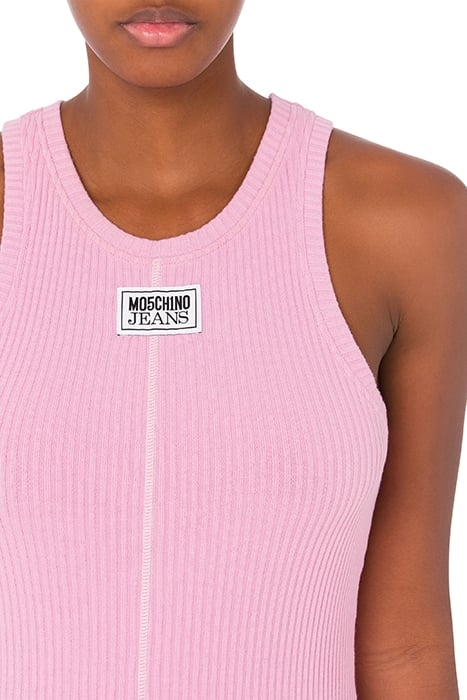 RIBBED COTTON TOP PINK 4