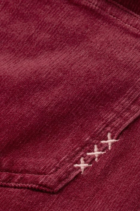 THE CHARM - HIGH RISE FLARED PANTS IN GARMENT DYE CORDUROY B 8