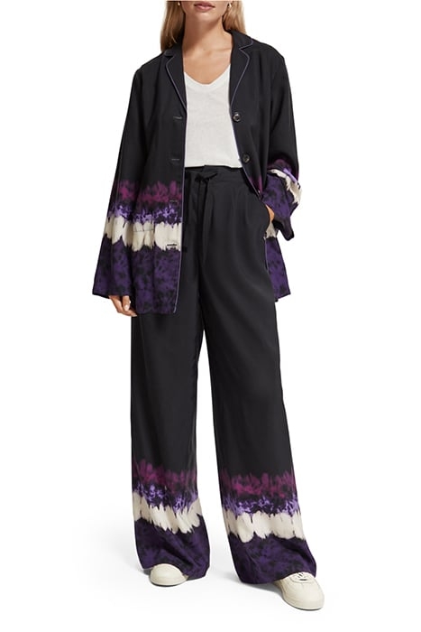 ELENI - HIGH RISE WIDE LEG PYJAMA PANTS DIP DYE STRIPE 3