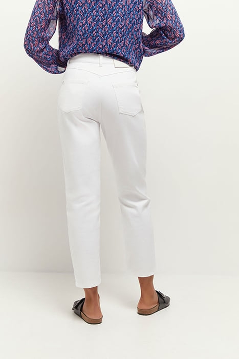 LE ELSA - WHITE 7/8TH WATERLESS MUMMY JEANS 2