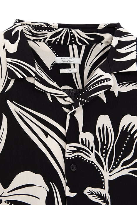 PURE EDITION – BLACK TROPICAL FLOWER REGULAR SHIRT 7