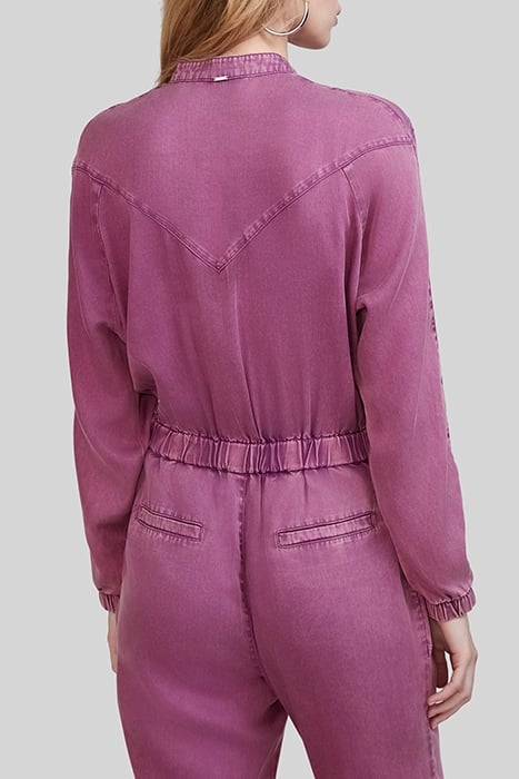 DARK PURPLE ACID WASH LYOCELL® JUMPSUIT 5