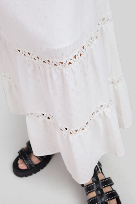 RECYCLED WHITE LONG DRESS 6