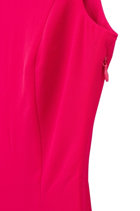 HOT PINK RECYCLED LONG DRESS WITH EPAULETS 6