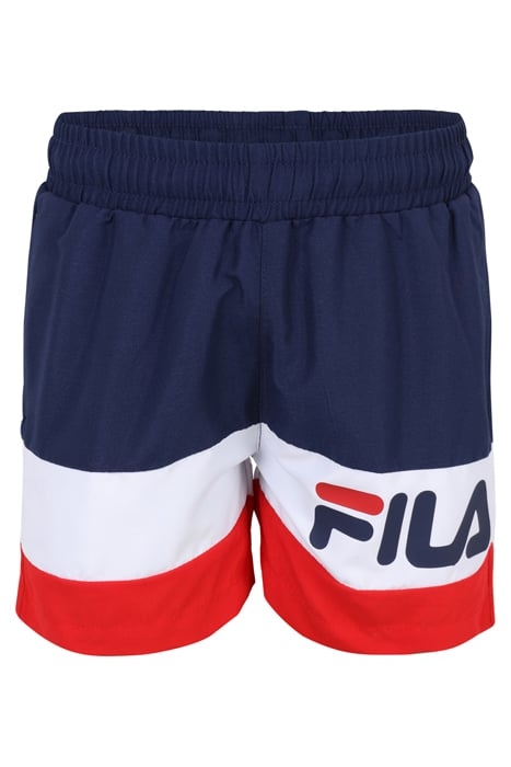 LANGULA BEACH SHORTS BLACK IRIS-BRIGHT WHITE-TRUE RED 1