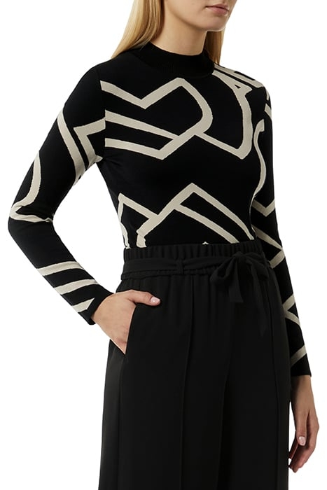 COMMA PULLOVER GREY/BLACK 1