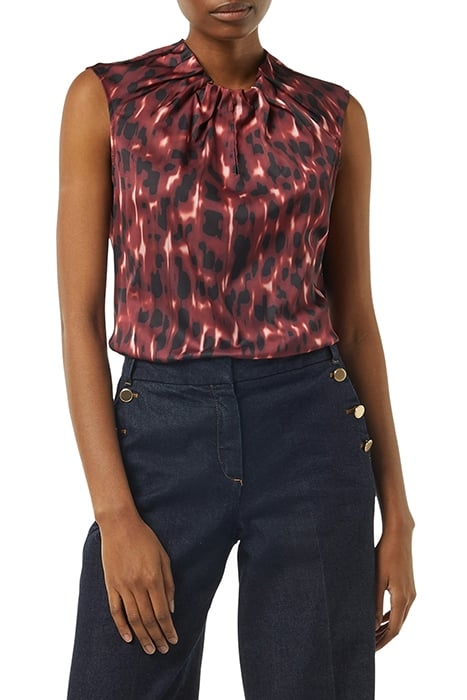 COMMA BLOUSES RED-DARK 1