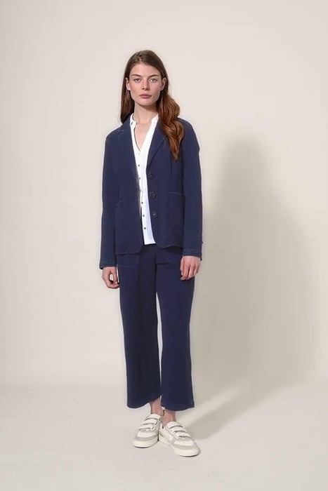 BELLE JERSEY WIDE LEG CROP DARK DENIM 3