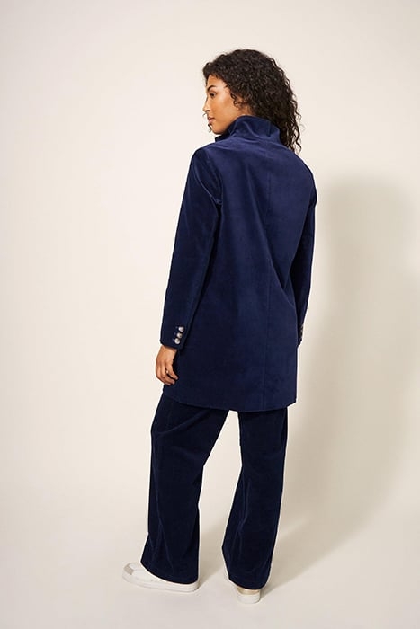 KARLA VELVET COAT DARK NAVY 2