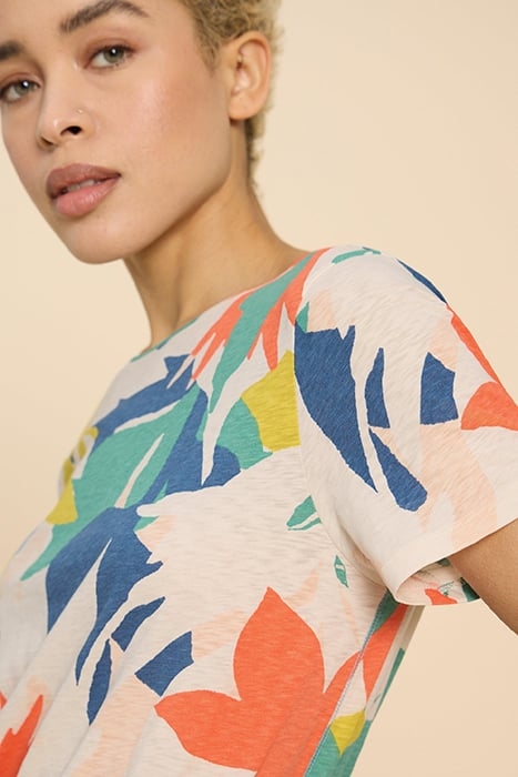 ABBIE PRINT TEE WHITE PRINT 6