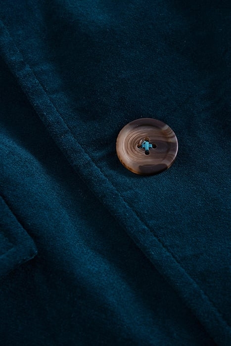 KARLA VELVET COAT DARK TEAL 6