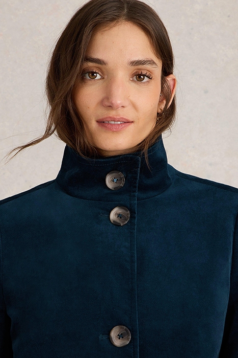 KARLA VELVET COAT DARK TEAL 5