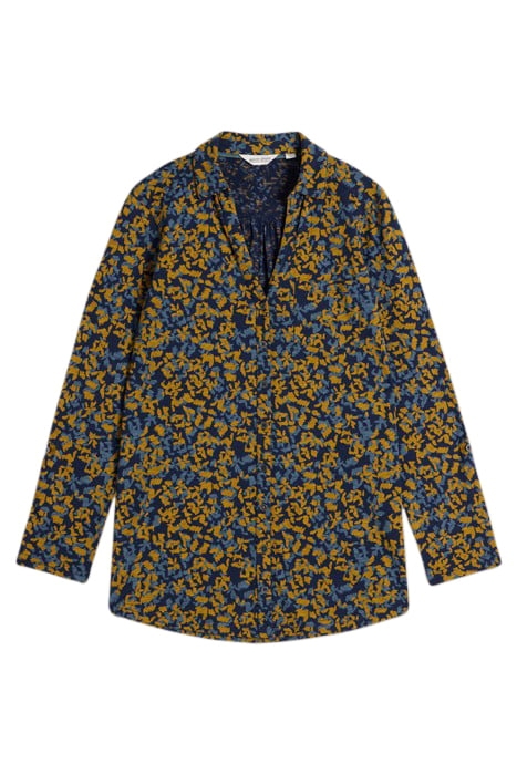 ANNIE LONGLINE SHIRT NAVY PRINT 3