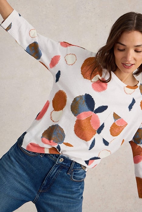 DEMI DOLMAN TOP NATURAL PRINT 4