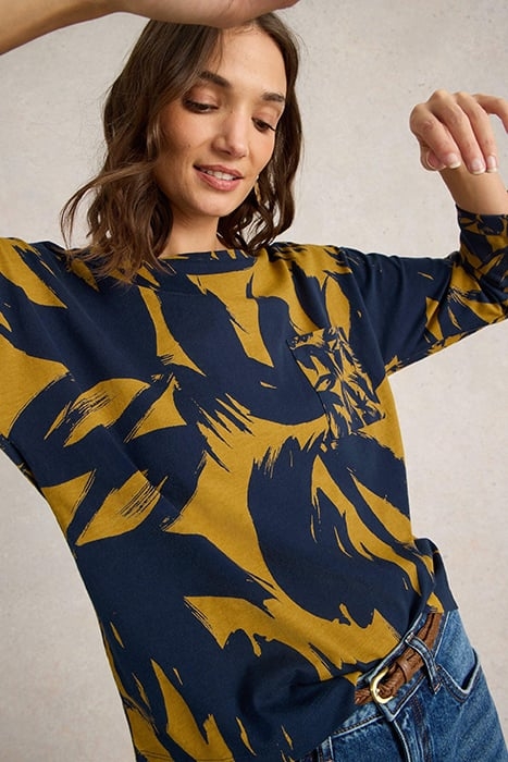 DEMI DOLMAN TOP CHARTREUSE PRINT 4