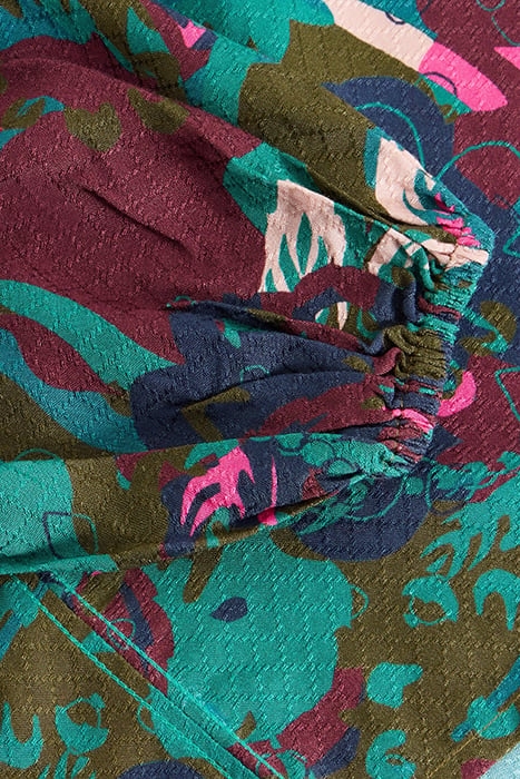 IMOGEN TOP GREEN PRINT 6