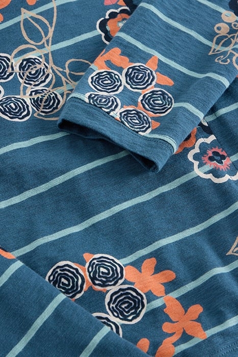 NELLY LS TEE BLUE PRINT 6