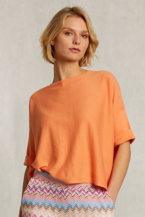 ORANGE SWEATER AJOUR 1