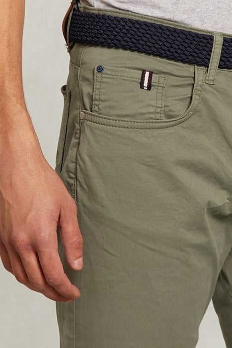 TIGHT FIT BASIC 5-POCKET PANTS SAVANNA KHAKI 4