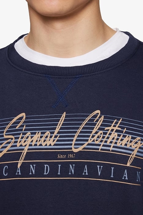 KAVINSI CREW W. PRINT+ DEEP MARINE 6