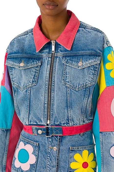 SYMBOL PATCHES RECYCLED DENIM JACKET BLUE 4