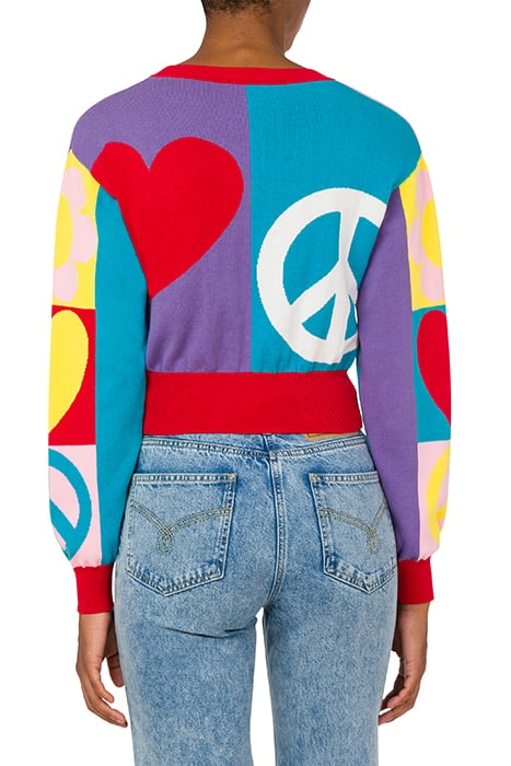 SYMBOLS COTTON CROPPED PULLOVER MULTICOLOR 2
